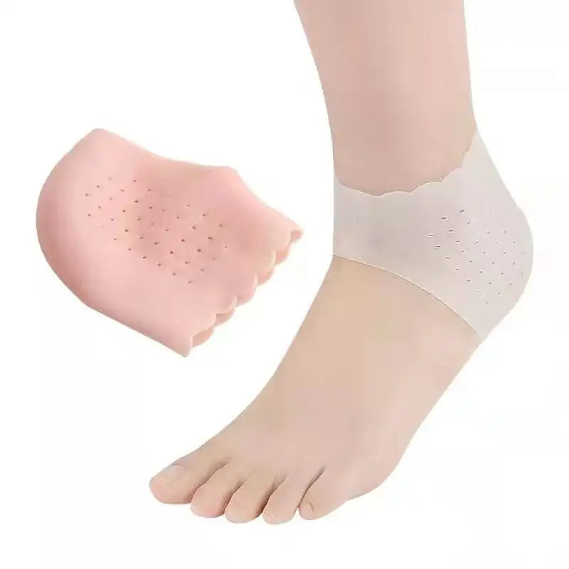 1pair Silicone Feet Care Socks Anti-Cracking Moisturizing Gel Heel Thin Socks