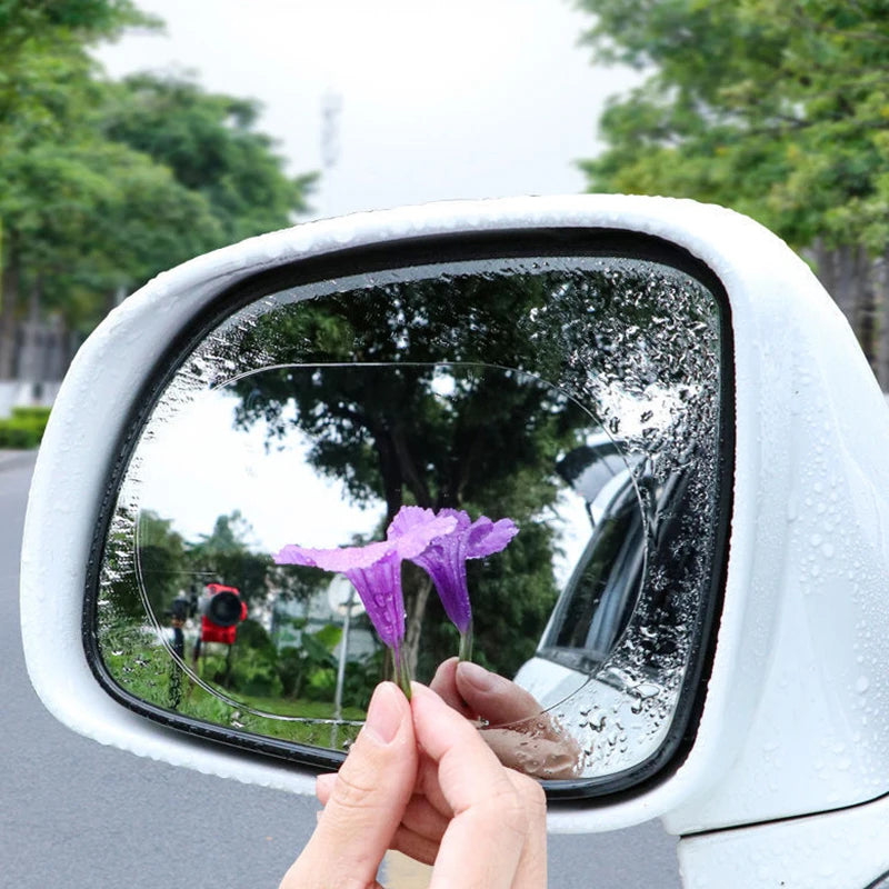 2Pcs Car Rain Rearview Mirror Films Waterproof Anti-fog Car Mirror