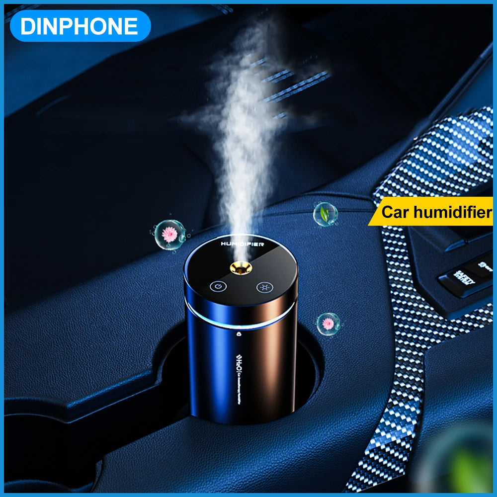 DINPHONE Car Air Humidifier Aluminium Alloy Essential Oils Diffuser