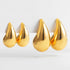 New Exaggerated Gold Plated Tear Drop Earrings Dupes for Women